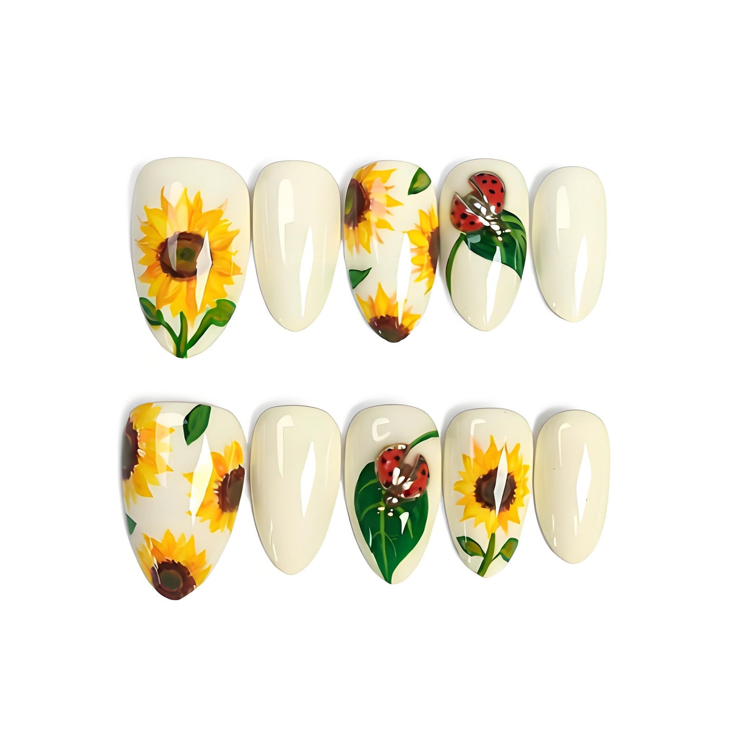 ladybugs-on-sunflowers