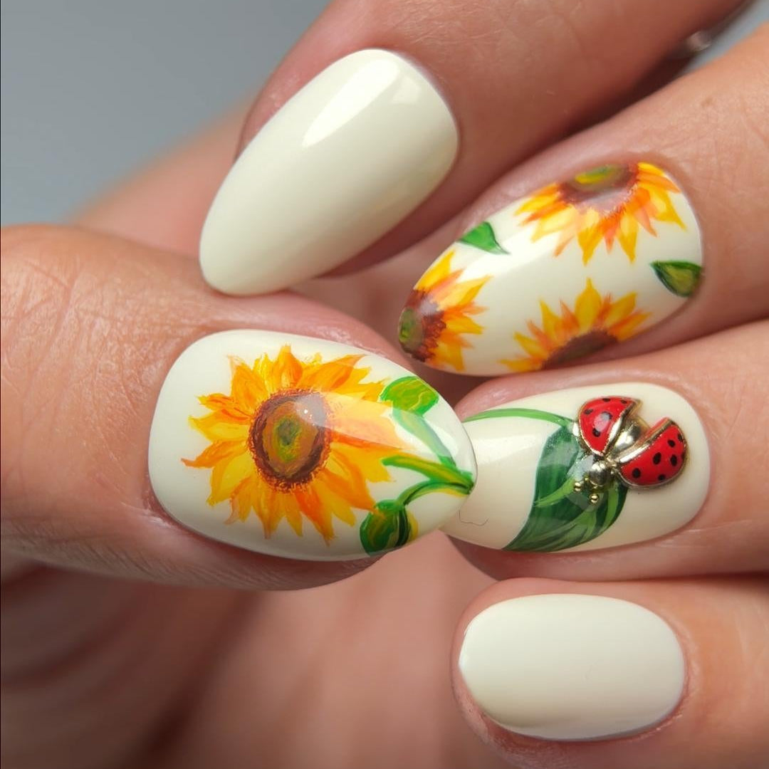 ladybugs-on-sunflowers