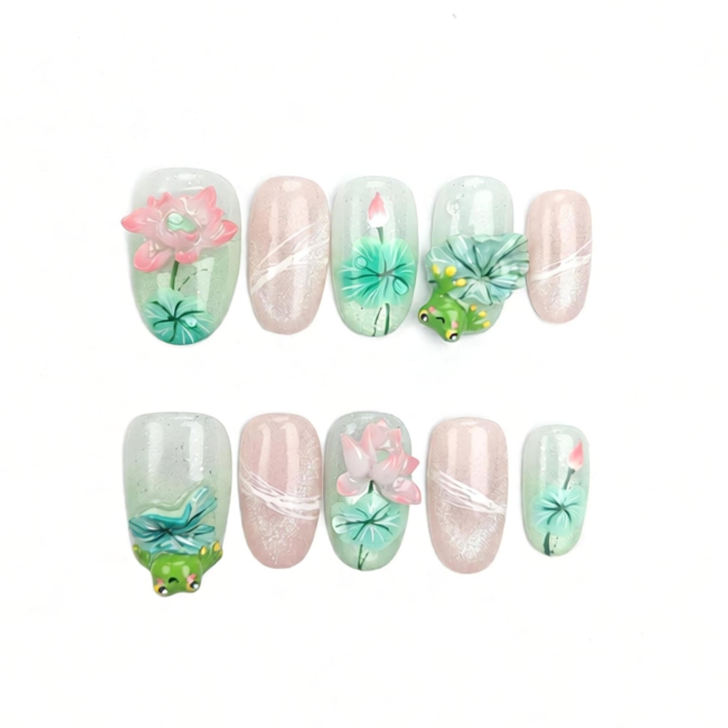 Lucky Frog And Lotus